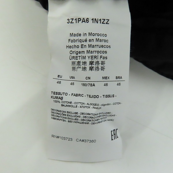 実際に弊社で買取させて頂いたEMPORIO ARMANI/エンポリオアルマーニ ロゴプレートショートパンツ/ハーフパンツ 3Z1PA6/46の画像 3枚目