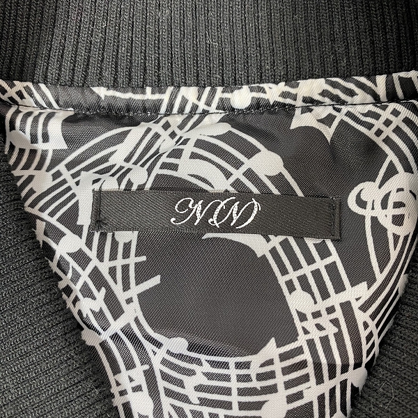 実際に弊社で買取させて頂いたn(n)/NUMBER(N)INE/ナンバーナイン MA-1/フライトジャケット 2の画像 2枚目