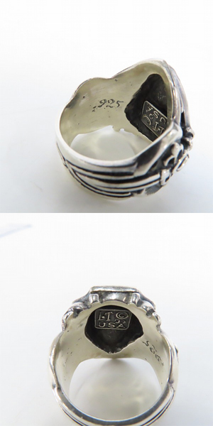 実際に弊社で買取させて頂いた【ギャラ付き】Leathers＆Treasures/レザーズ＆トレジャーズ クレストリング 19-20号の画像 6枚目