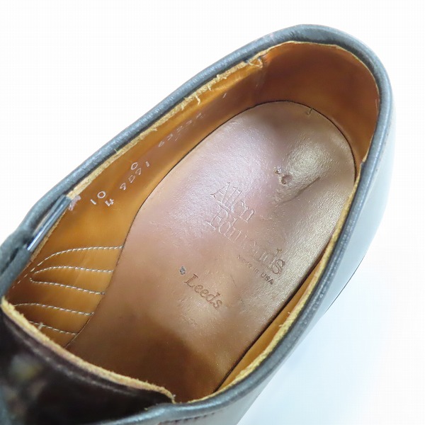 実際に弊社で買取させて頂いたALLEN EDMONDS/アレンエドモンズ LEEDS/リーズ プレーントゥ シューズ 9591/10Cの画像 4枚目
