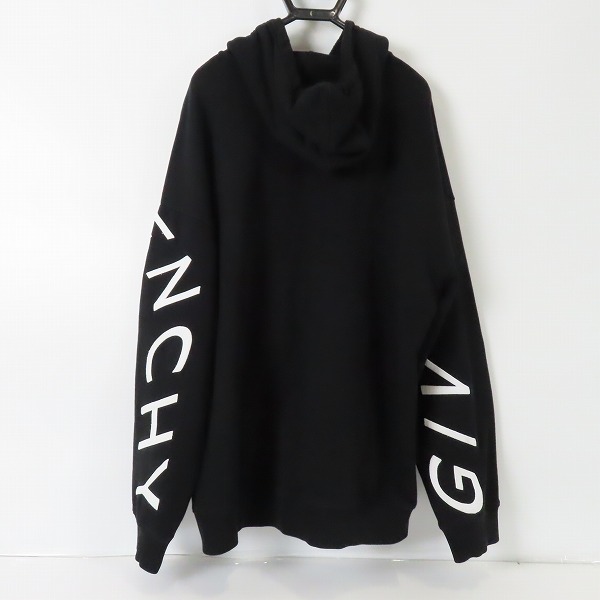 実際に弊社で買取させて頂いた【JPタグ】GIVENCHY/ジバンシィ 21SS エンブロイダリー ビッグロゴ刺繍 パーカー BMJ07G30AF/XLの画像 1枚目