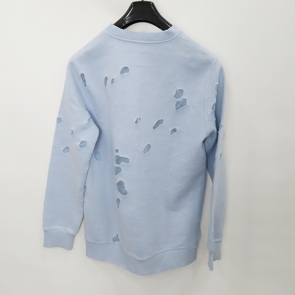 実際に弊社で買取させて頂いた【JPタグ】GIVENCHY/ジバンシィ デストロイ ロゴプリントスウェットトレーナー BW700E3014/Mの画像 1枚目