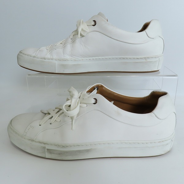 実際に弊社で買取させて頂いたHUGO BOSS/ヒューゴボス Trainers レザー シューズ/スニーカー ホワイト 50401434/44の画像 3枚目