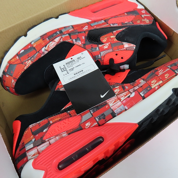 実際に弊社で買取させて頂いたNIKE×atmos/ナイキ×アトモス AIR MAX 90 PRNT "WE LOVE NIKE"/エアマックス90 プリント AQ0926-001/28.5の画像 7枚目