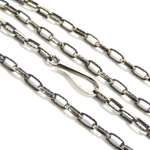 実際に弊社で買取させて頂いたLEATHERS & TREASURES/レザーズアンドトレジャーズ ミニハーフエングレイブリンクチェーン 50cm JLTN022-50