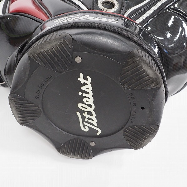 実際に弊社で買取させて頂いた【使用感有り】Titleist/タイトリスト CB410 9.5型 4分割キャディバッグ ブラック の画像 8枚目