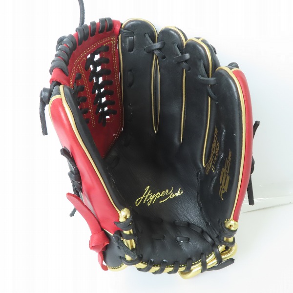 実際に弊社で買取させて頂いたRawlings/ローリングス Hyper tech ハイパーテック 軟式 右投げ オールラウンド グローブ/グラブ GR2HTCN55Wの画像 2枚目