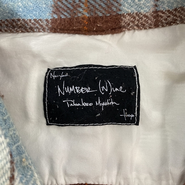 実際に弊社で買取させて頂いたNUMBER (N)INE/ナンバーナイン 長袖 チェックシャツ/ネルシャツ /2の画像 2枚目