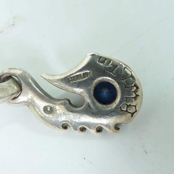 実際に弊社で買取させて頂いたBWL/ビルウォールレザー フィッシュフックチャーム w/ブルーストーンの画像 4枚目