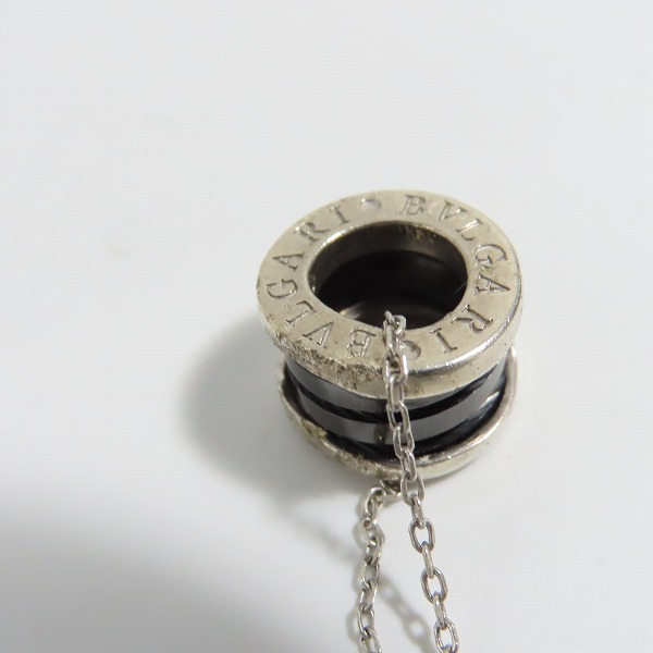 実際に弊社で買取させて頂いたBVLGARI/ブルガリ B-zero1/ビーゼロワン SAVE THE CHILDREN/セーブ ザ チルドレン ネックレス Ag925×セラミックの画像 5枚目