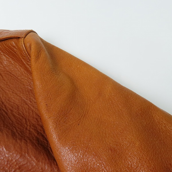 実際に弊社で買取させて頂いたTHE REAL McCOY'S/ザリアルマッコイズ A-2 レザー フライトジャケット 38の画像 6枚目