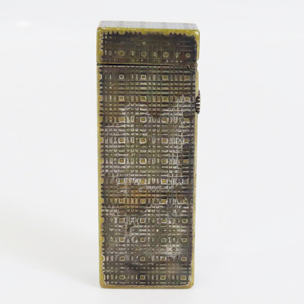 実際に弊社で買取させて頂いたdunhill/ダンヒル サイドローラー ガスライター 格子の画像 1枚目