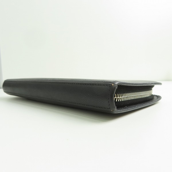 実際に弊社で買取させて頂いたSAINT LAURENT PARIS/サンローランパリ レザー ラウンドファスナー/ジップ オーガナイザー/ウォレット/財布の画像 2枚目