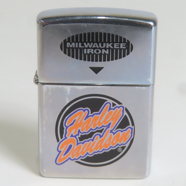実際に弊社で買取させて頂いたZIPPO/ジッポー HARLEY DAVIDSON/ハーレーダビッドソン ロゴ MILWAUKEE IRON 1998年製