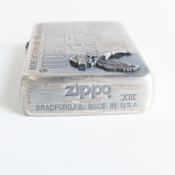 実際に弊社で買取させて頂いたZIPPO/ジッポー HARLEY DAVIDSON/ハーレーダビッドソン プレート張り 1997年製の画像 2枚目
