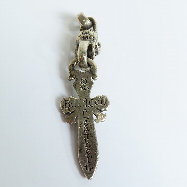 実際に弊社で買取させて頂いたBWL/ビルウォールレザー スカル&クロス ペンダントの画像 2枚目