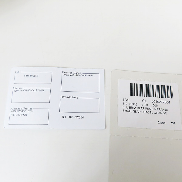 実際に弊社で買取させて頂いたLOEWE/ロエベ SMALL SLAP BRACELET スモールスラップレザーブレスレットの画像 5枚目