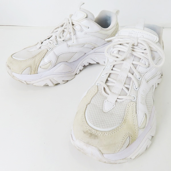 実際に弊社で買取させて頂いたFILA/フィラ インターレーション ライト シューズ USS21088-100 ホワイト/28.0