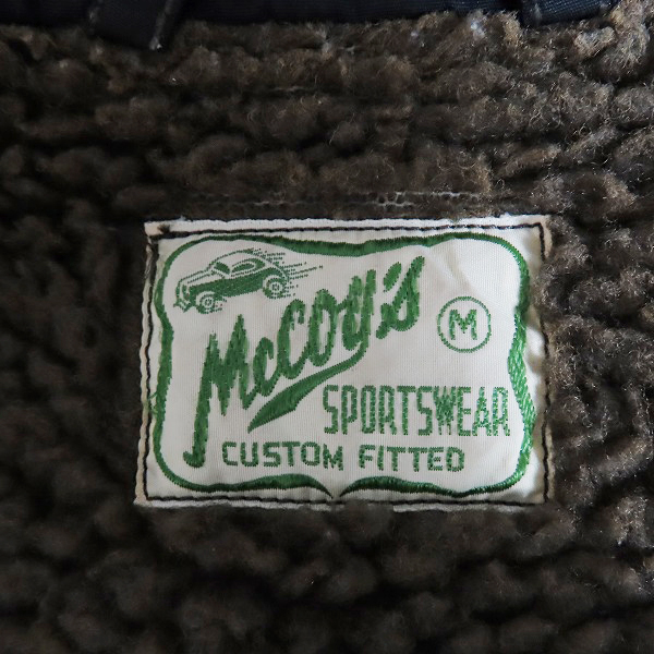 実際に弊社で買取させて頂いたTHE REAL McCOY'S/リアルマッコイズ BUCO/ブコ ワッペン ジャケット 裏ボア Mの画像 2枚目