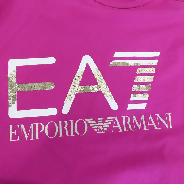実際に弊社で買取させて頂いたEA7 EMPORIO ARMANI/エンポリオアルマーニ スパンコール ロングスリーブ Tシャツ/カットソー Mの画像 6枚目