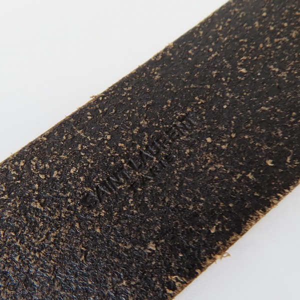 実際に弊社で買取させて頂いたSAINT LAURENT/サンローラン レザーベルトの画像 3枚目