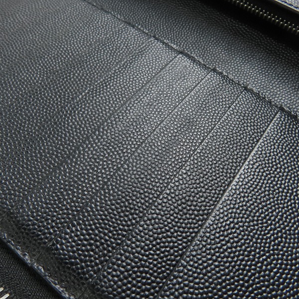 実際に弊社で買取させて頂いたSAINT LAURENT PARIS/サンローランパリ レザー ラウンドファスナー/ジップ オーガナイザー/ウォレット/財布の画像 7枚目