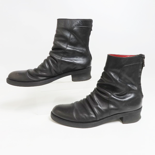 実際に弊社で買取させて頂いたNO ID./ノーアイディー バックジップブーツ 830208-599F/42の画像 3枚目