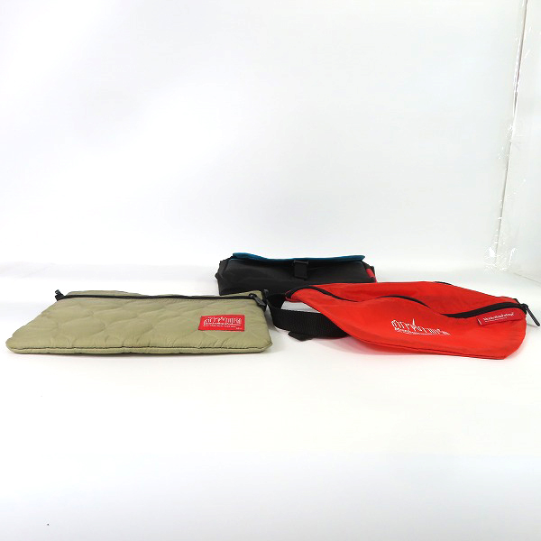 実際に弊社で買取させて頂いたManhattan Portage/マンハッタンポーテージ キルティングサコッシュ/ボディバッグ/ポーチ 3点セットの画像 2枚目