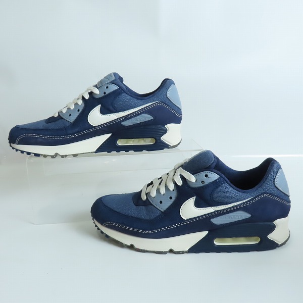 NIKE/ナイキ AIR MAX 90 DIFFUSED ネイビー レザー スウェード コルク