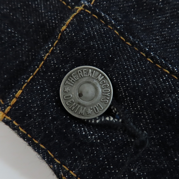 実際に弊社で買取させて頂いたTHE REAL McCOY'S/ザリアルマッコイズ デニムジャケット Gジャン LOT 004J/36の画像 6枚目