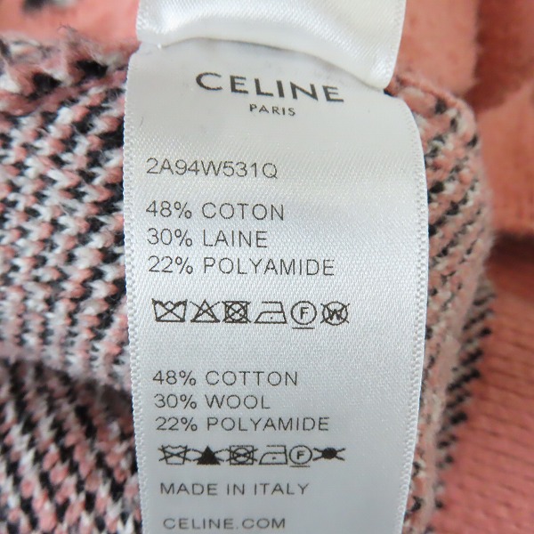 実際に弊社で買取させて頂いた【JPタグ】CELINE/セリーヌ エイミー ドリアン コラボ 22SS カーディガン 2A94W531Q/XSの画像 5枚目