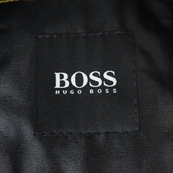 実際に弊社で買取させて頂いたHUGO BOSS/ヒューゴボス ナイロン混 テーラードジャケット ブラック/50の画像 2枚目