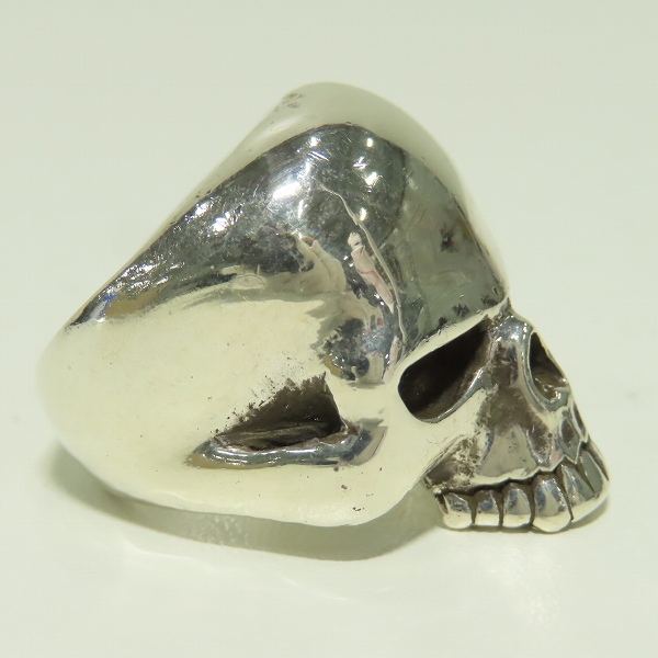 実際に弊社で買取させて頂いたCRAZY PIG/クレイジーピッグ ラージエビルスカルリング/17号の画像 4枚目