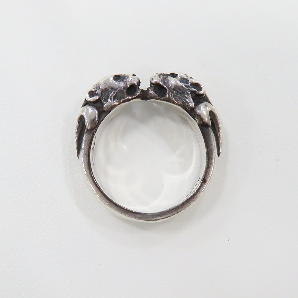 実際に弊社で買取させて頂いたCRAZY PIG/クレイジーピッグ TWO TIGER HEADS 2タイガーヘッド リング 18号　の画像 5枚目