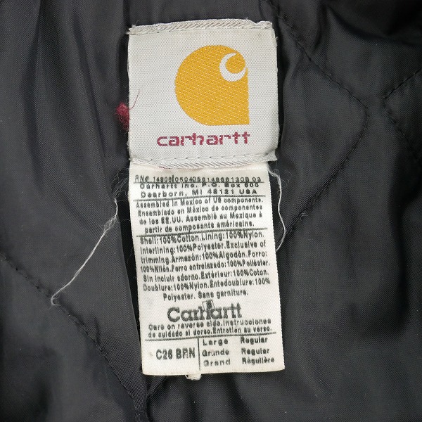 実際に弊社で買取させて頂いたCarhartt/カーハート 裏地キルティング ジャケット/Lの画像 2枚目