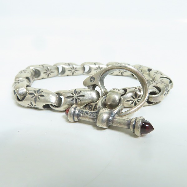 実際に弊社で買取させて頂いた【証明書付き】BILL WALL LEATHER/BWL/ビルウォールレザー B417:Mid Star Bracelet/ミッドスターブレスレットの画像 3枚目