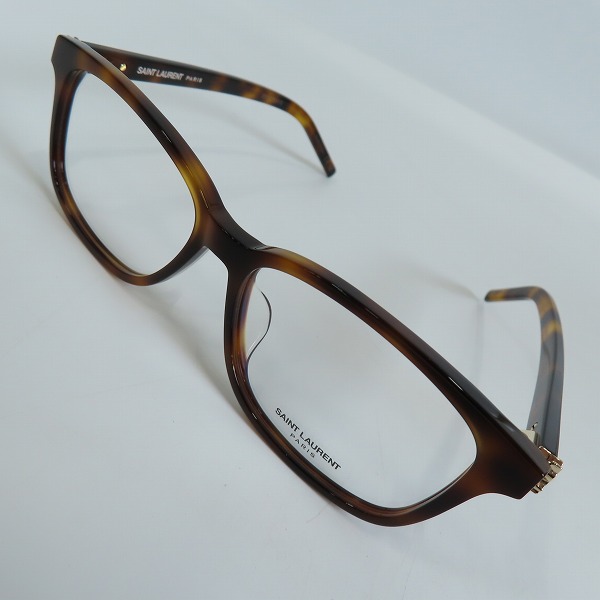 実際に弊社で買取させて頂いたSAINT LAURENT/サンローラン サイドYSLロゴ メガネ/眼鏡フレーム SL M109/F 002
