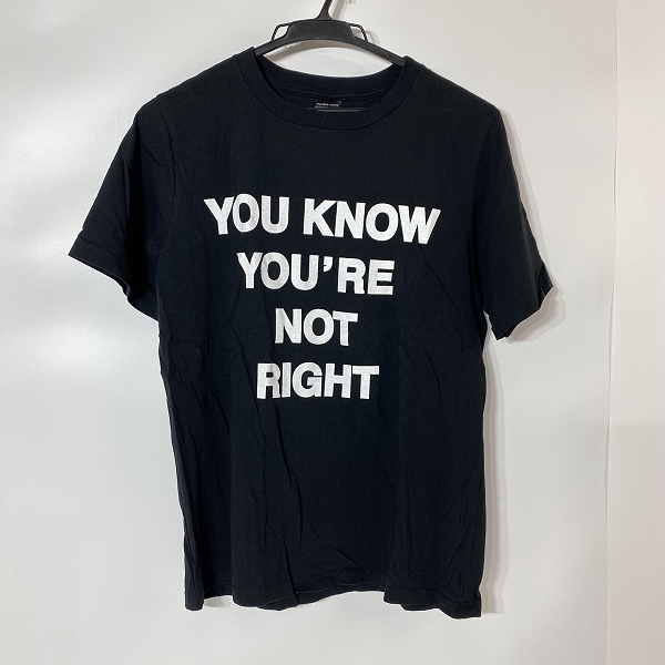 実際に弊社で買取させて頂いたNUMBER (N)INE/ナンバーナイン YOU KNOW YOU'RE NOT RIGHT 半袖Tシャツ 2
