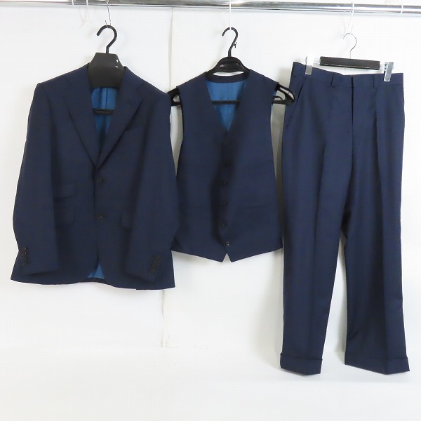 実際に弊社で買取させて頂いたDunhill/ダンヒル スーツ セットアップ SAMURAI BLUE  日本代表 オフィシャルモデル/44S/46L/46R