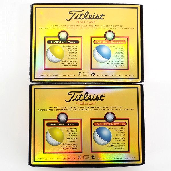 実際に弊社で買取させて頂いたTitleist/タイトリスト HVC SOFT FEEL ゴルフボール オレンジ 2ダースの画像 4枚目