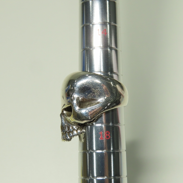 実際に弊社で買取させて頂いたCRAZY PIG/クレイジーピッグ ラージエビルスカルリング/17号の画像 9枚目