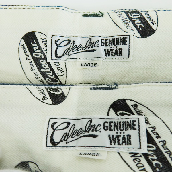 実際に弊社で買取させて頂いたCALEE/キャリー コーデュロイ/ワークパンツ 3点セットの画像 3枚目