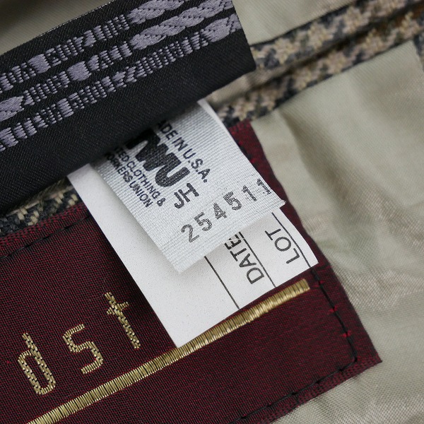 実際に弊社で買取させて頂いたBurberrys/バーバリーズ 千鳥格子 テーラードジャケットの画像 5枚目