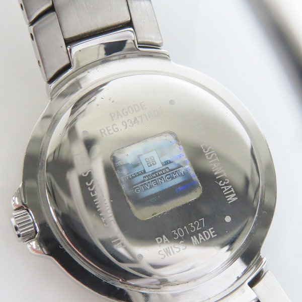 実際に弊社で買取させて頂いたGIVENCHY/ジバンシー 腕時計/ウォッチ クオーツ/93471601【動作未確認】の画像 4枚目