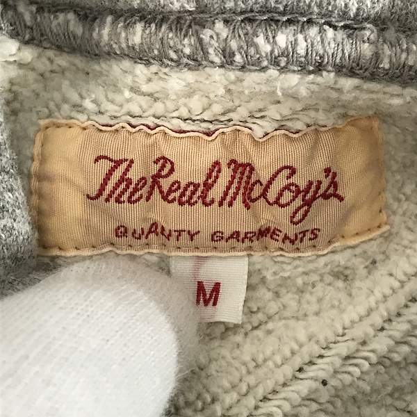 実際に弊社で買取させて頂いたTHE REAL McCOY/リアルマッコイズ スウェット プルオーバーパーカー グレー/Mの画像 2枚目