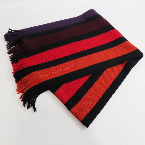 実際に弊社で買取させて頂いたHUGO BOSS/ヒューゴボス ウール  マフラー