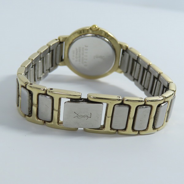 実際に弊社で買取させて頂いたYSL/Yves Saint Laurent/イヴサンローラン クォーツ腕時計 2200-229789 【動作未確認】の画像 2枚目