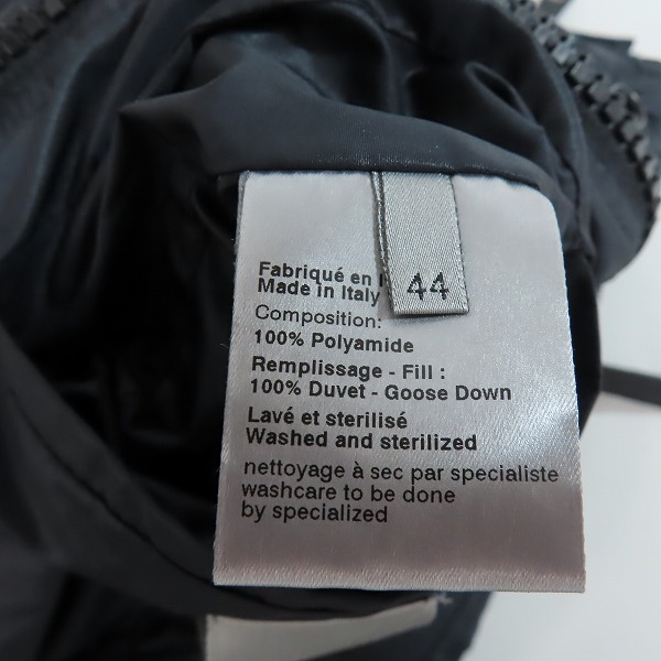 実際に弊社で買取させて頂いたDIOR HOMME/ディオールオム エディ期 ダウンジャケット 6HH1049058/44の画像 3枚目