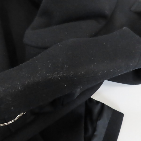 実際に弊社で買取させて頂いたJOHN LAWRENCE SULLIVAN/ジョンローレンスサリバン 15AW ウール/カシミヤ混 チェスターコート 1B019 15-48/36の画像 4枚目