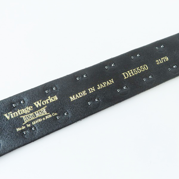 実際に弊社で買取させて頂いたVINTAGE WORKS/ヴィンテージ ワークス スタッズベルト レザーベルトの画像 4枚目